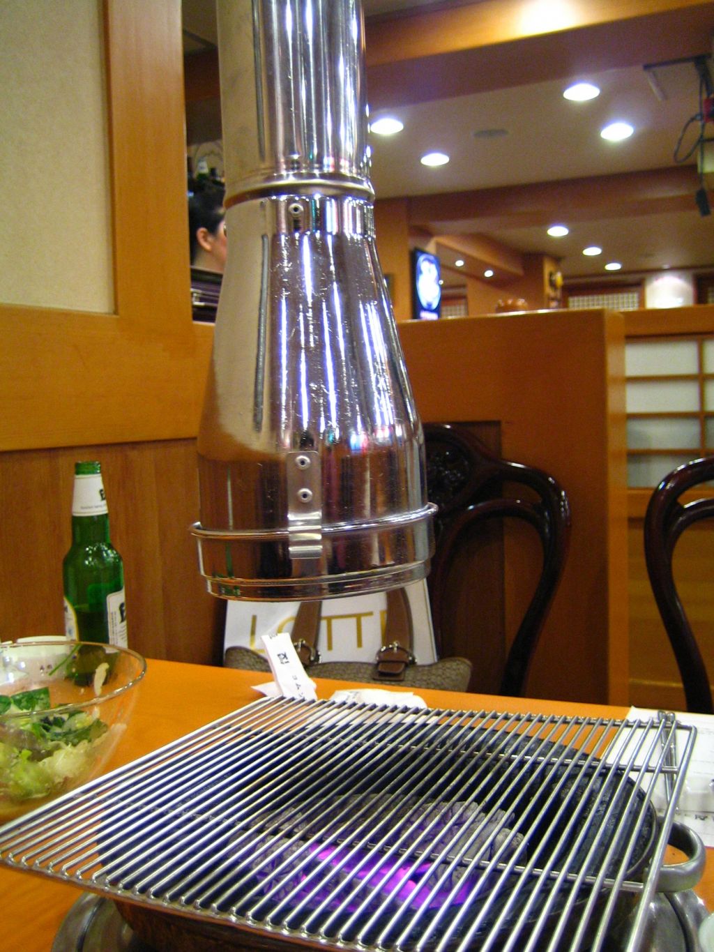 barbeque grill korean place writing object descriptive including person writework senses possible event
