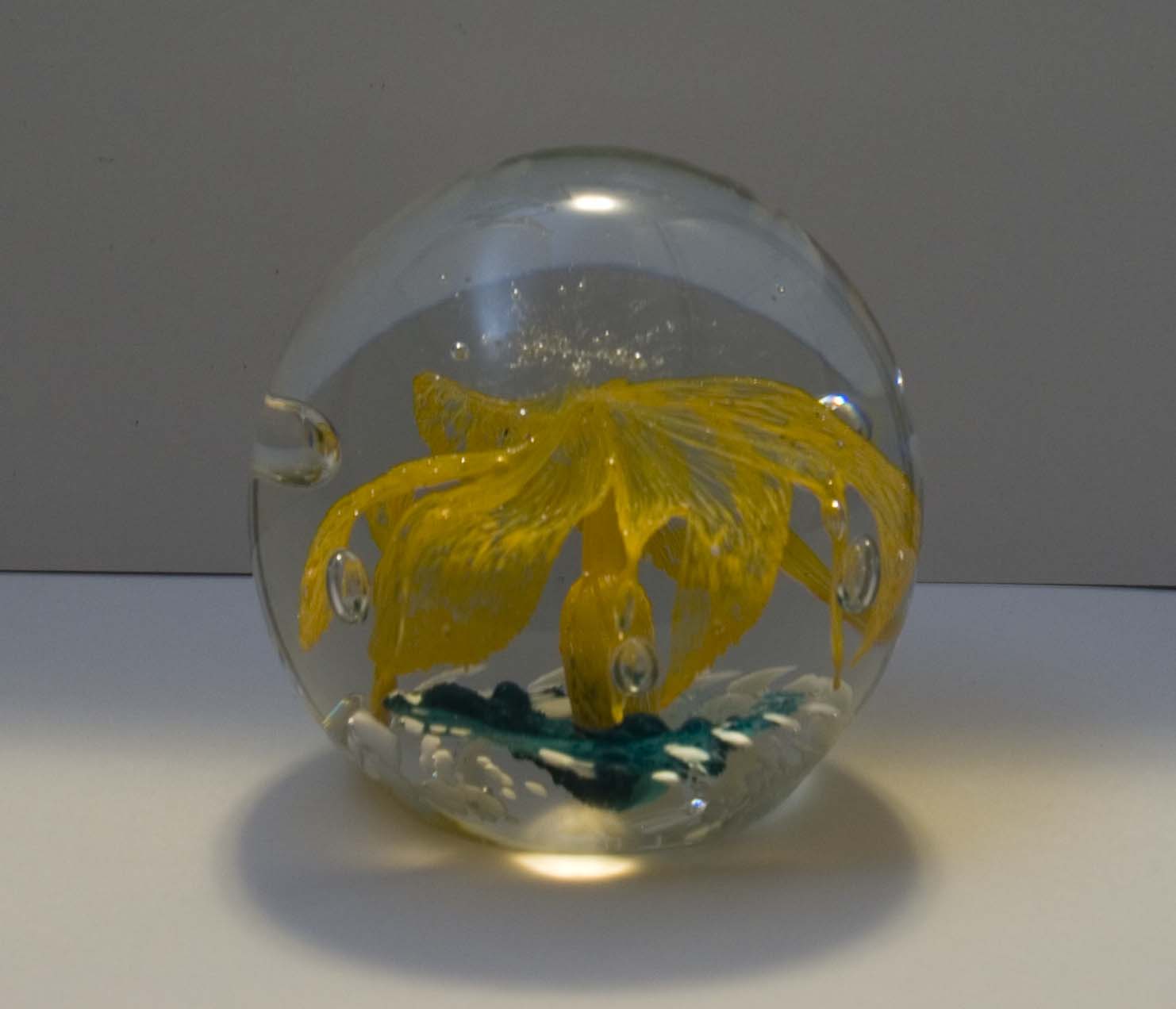 1984 glass paperweight symbol